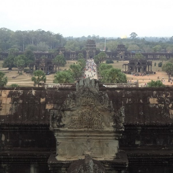 Kilátás az Angkor Wat tetejéről